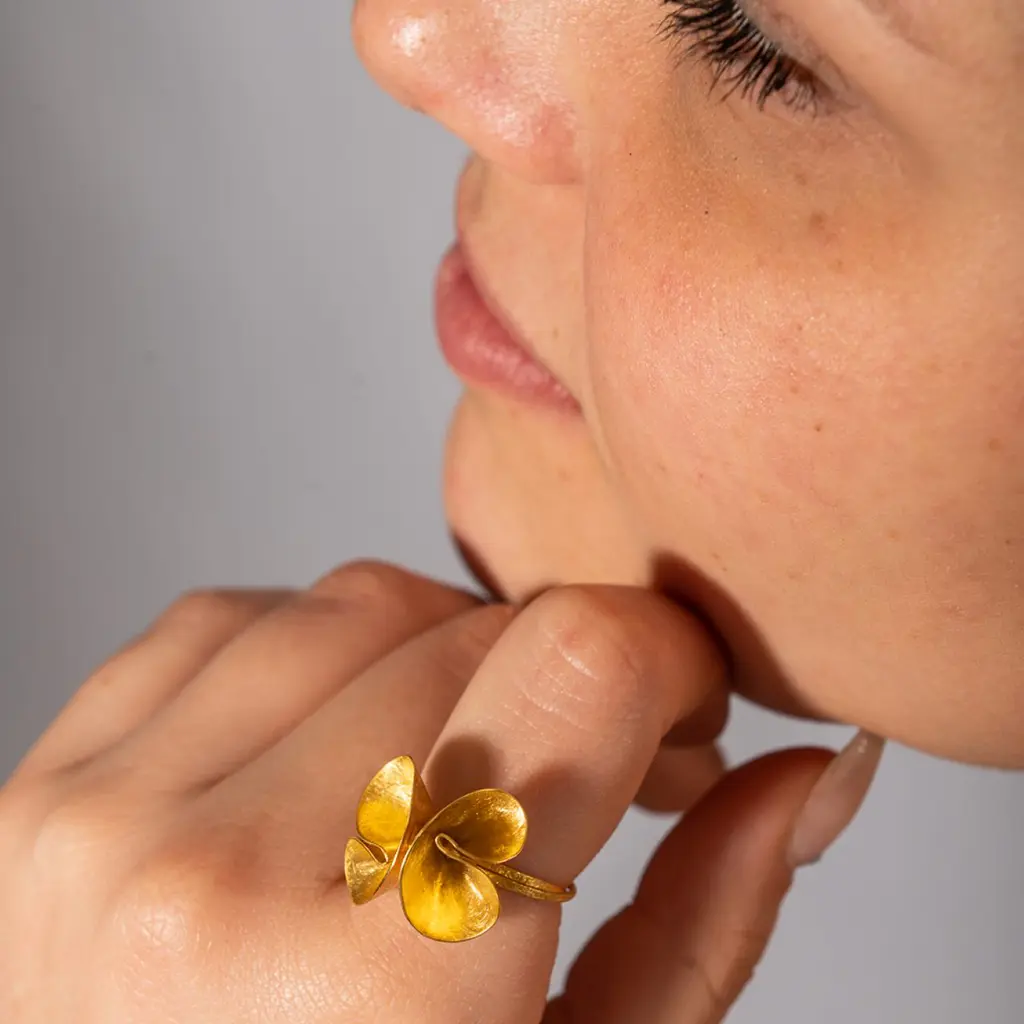 Exclusive Solid Gold Origami Ring